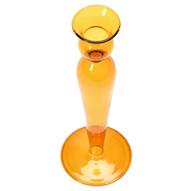 Tinted Glass Taper Candle Holder