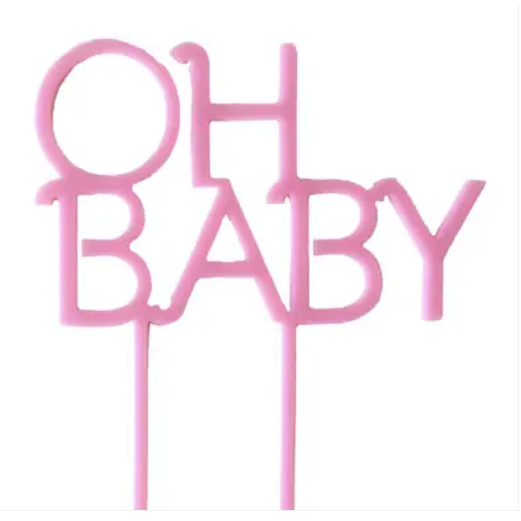 Oh Baby - Cake Topper