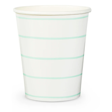 Frenchie Striped Cups (Pack of 8)