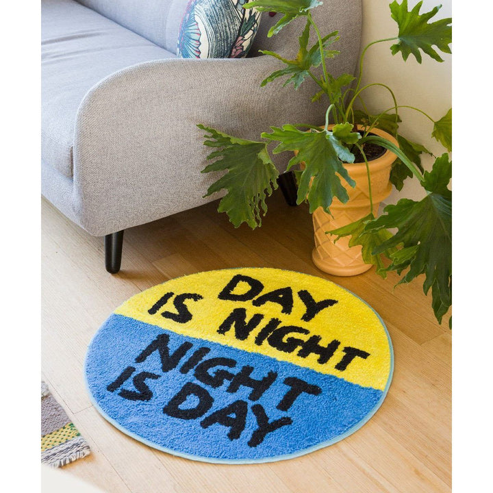 Day is Night Shaggy Floor Mat