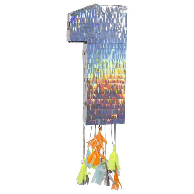 Silver One Party Pinata