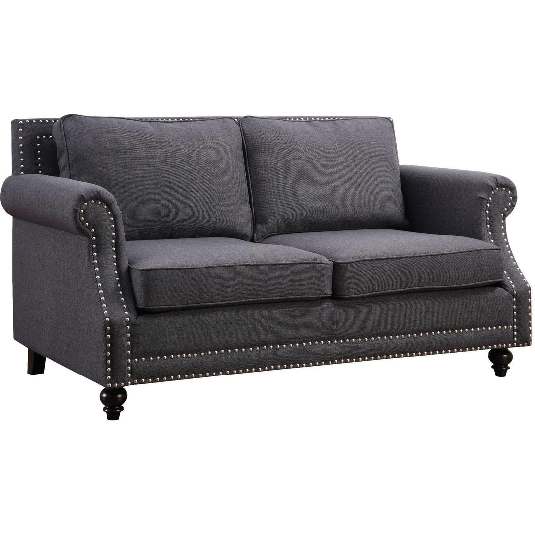Camden Grey Linen Loveseat