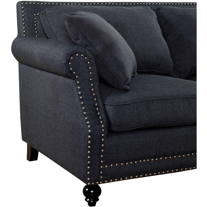 Camden Grey Linen Loveseat