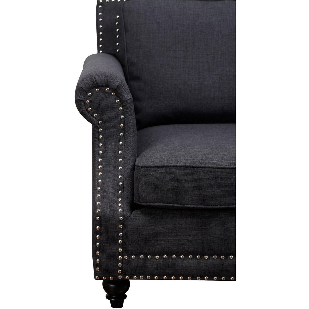 Camden Grey Linen Loveseat
