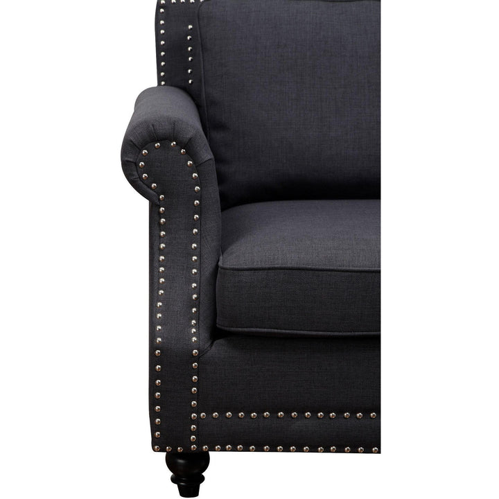 Camden Grey Linen Loveseat