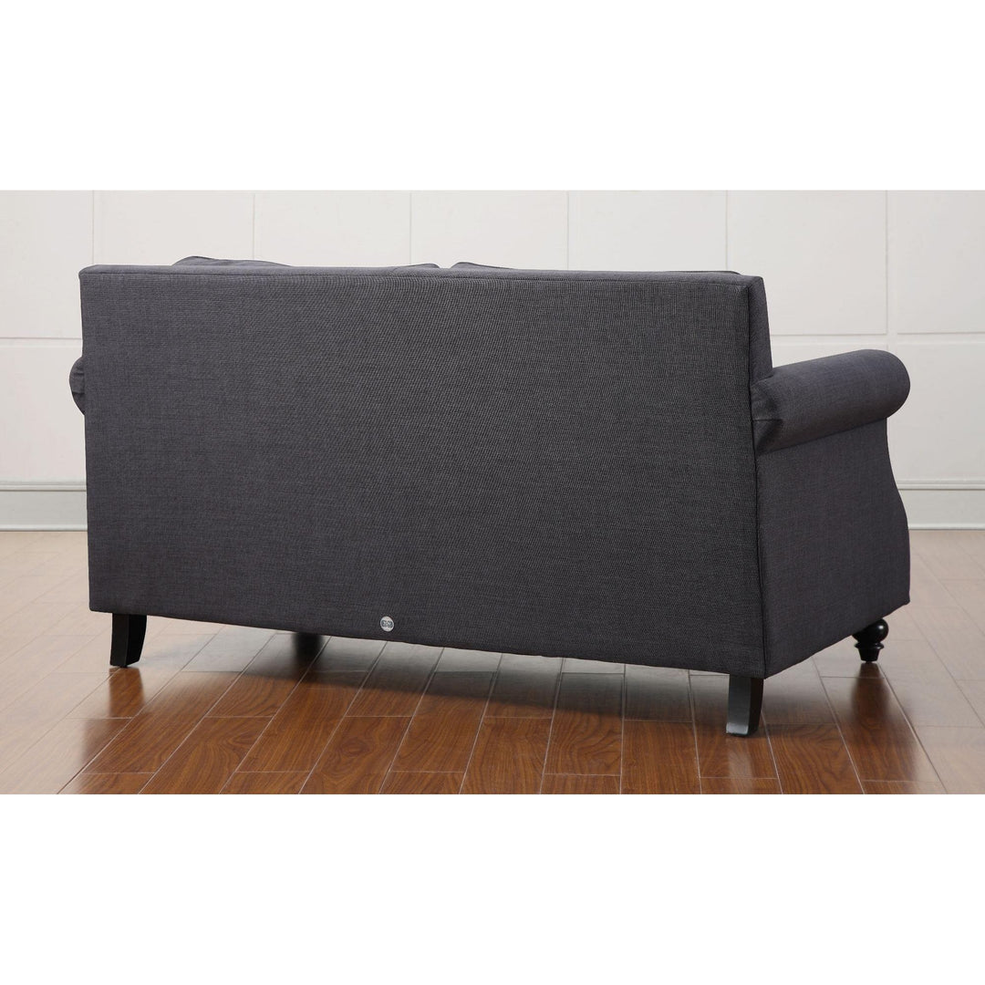 Camden Grey Linen Loveseat