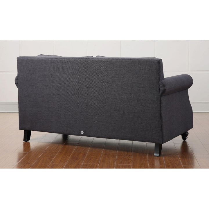 Camden Grey Linen Loveseat