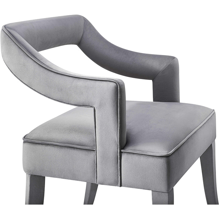 Tiffany Grey Velvet Chair