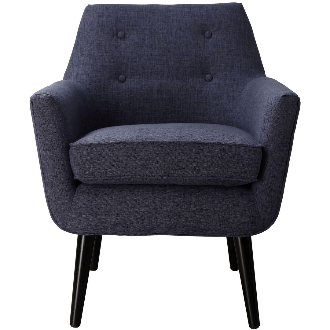 Clyde Navy Linen Chair