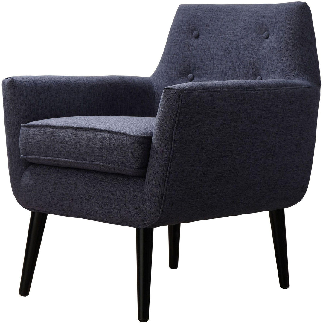 Clyde Navy Linen Chair