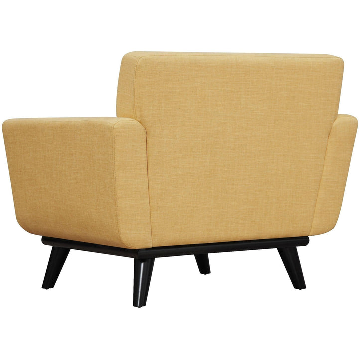 James Mustard Yellow Linen Chair