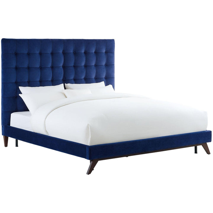 Eden Navy Velvet Bed in King