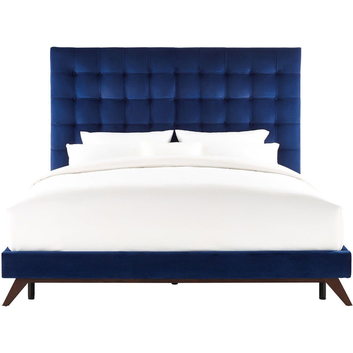 Eden Navy Velvet Bed in King