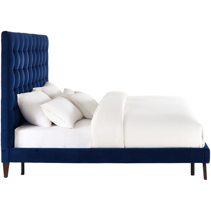 Eden Navy Velvet Bed in King