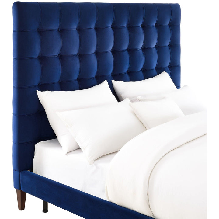 Eden Navy Velvet Bed in King