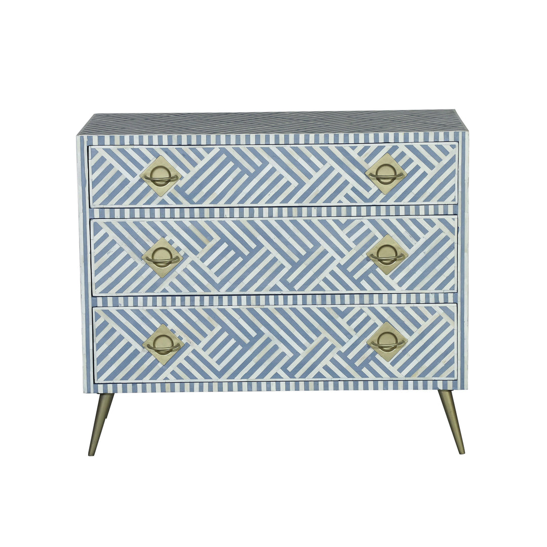 Kadiri Blue and White Bone Inlay Dresser