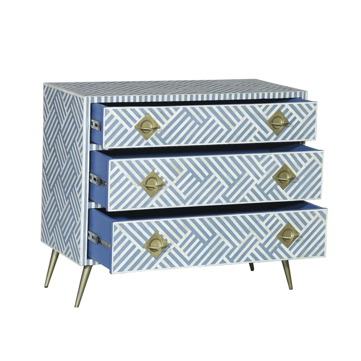 Kadiri Blue and White Bone Inlay Dresser