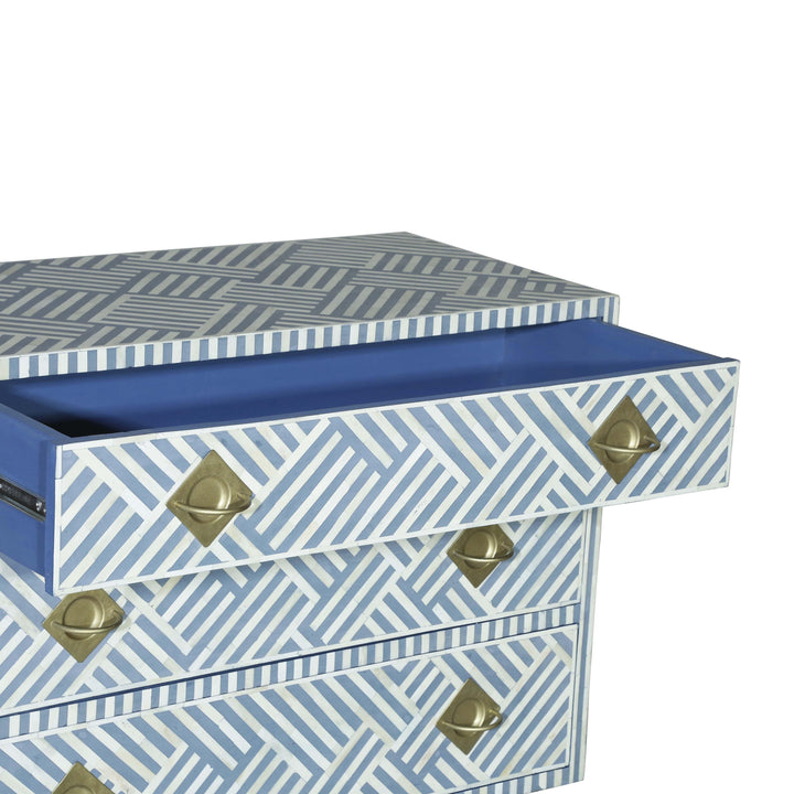 Kadiri Blue and White Bone Inlay Dresser