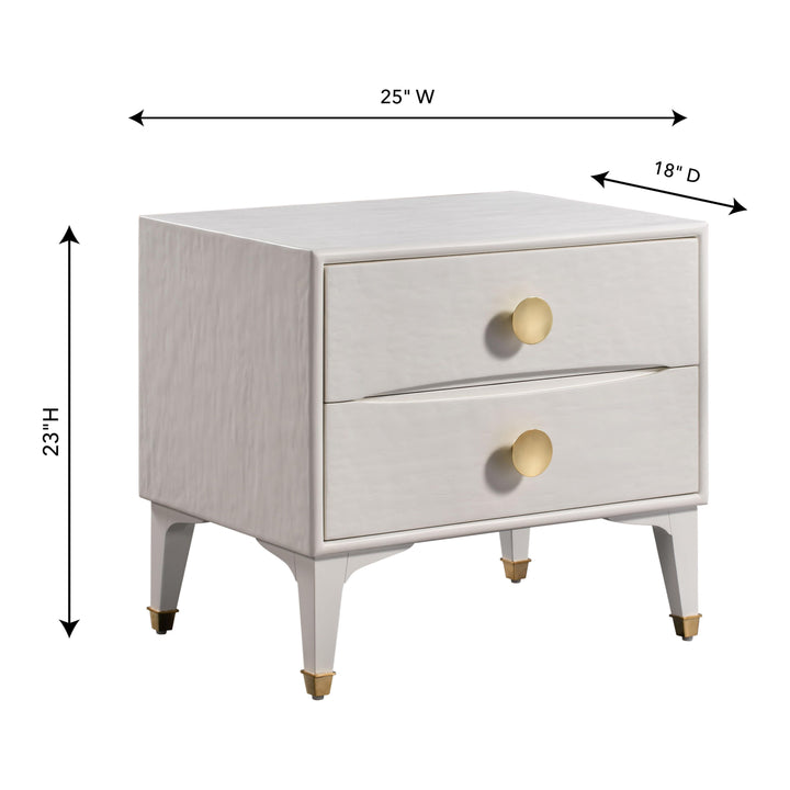 Divine White Nightstand