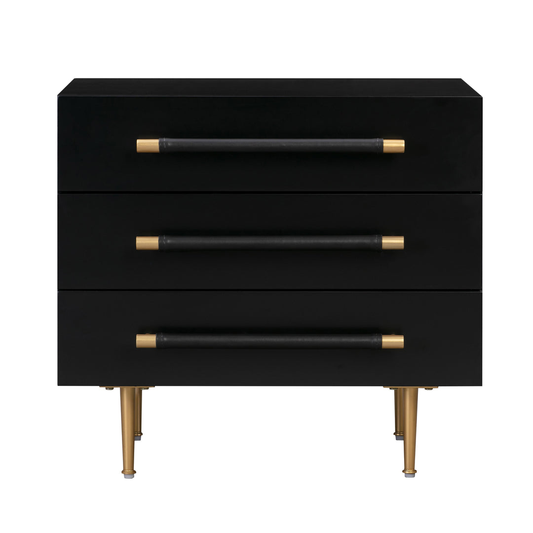 Trident Black Nightstand