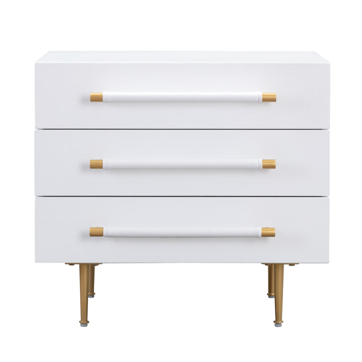 Trident White Nightstand