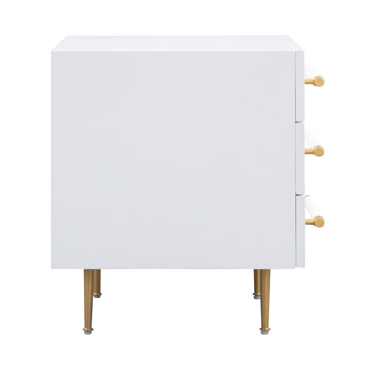 Trident White Nightstand