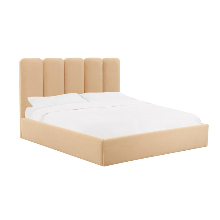 Palani Honey Velvet King Bed