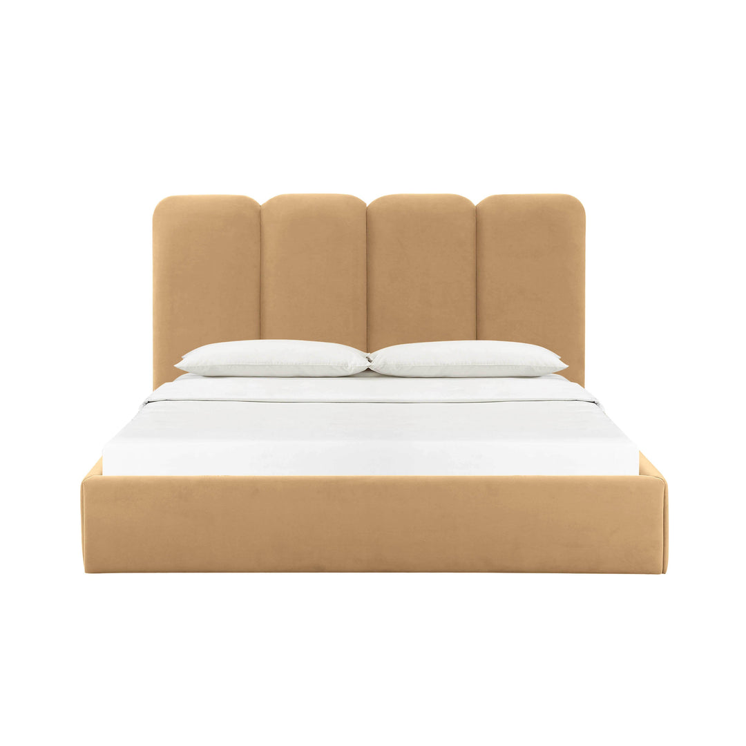 Palani Honey Velvet Queen Bed