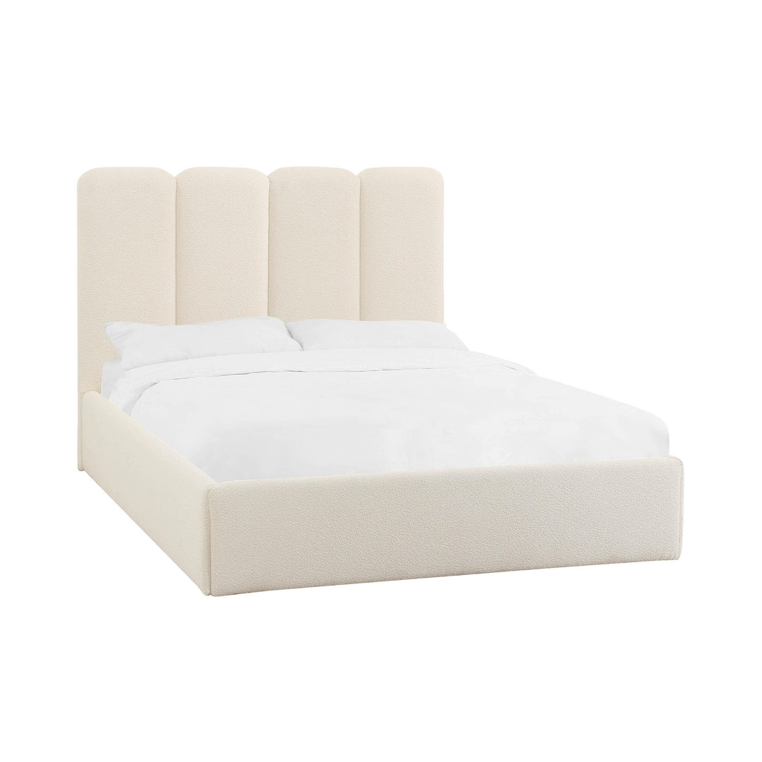 Palani Cream Boucle Queen Bed