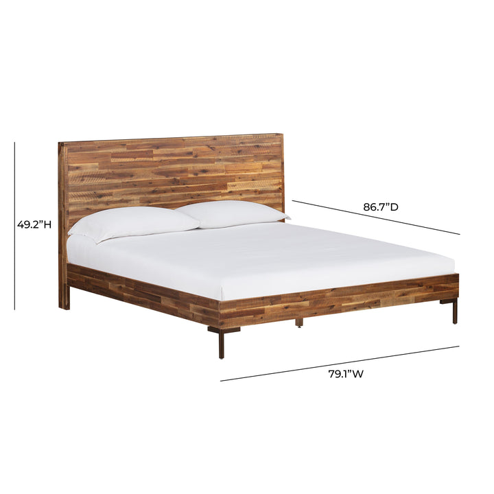 Bushwick Wooden King Bed