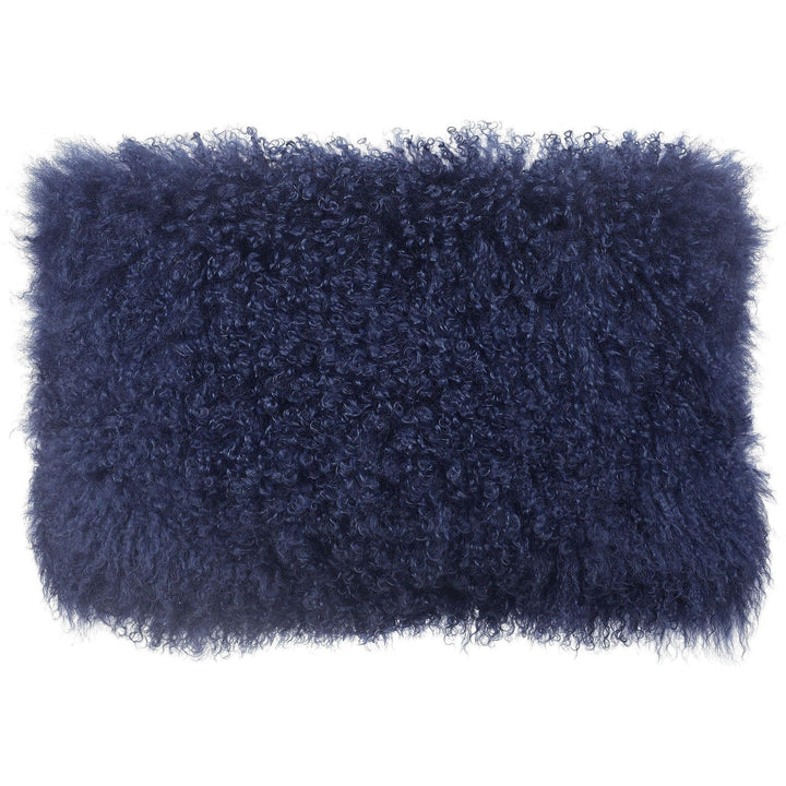 Tibetan Sheep Long Blue Pillow