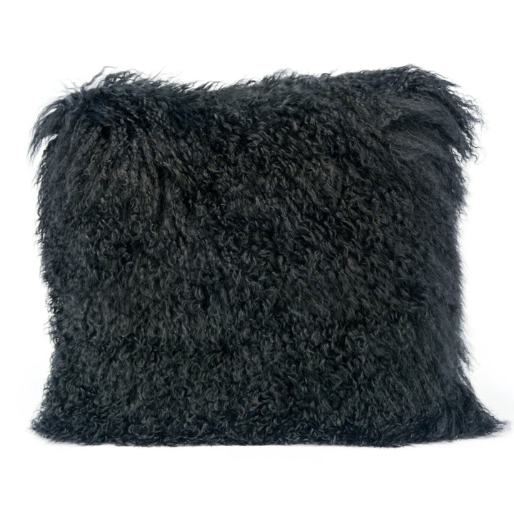 Tibetan Sheep Black Large Pillow