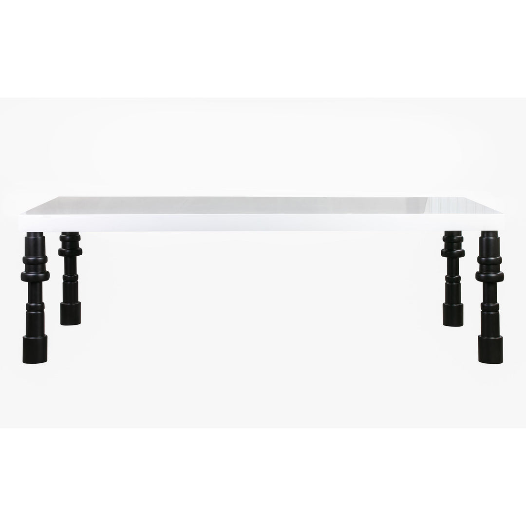 Spindle Gloss Lacquer Dining Table