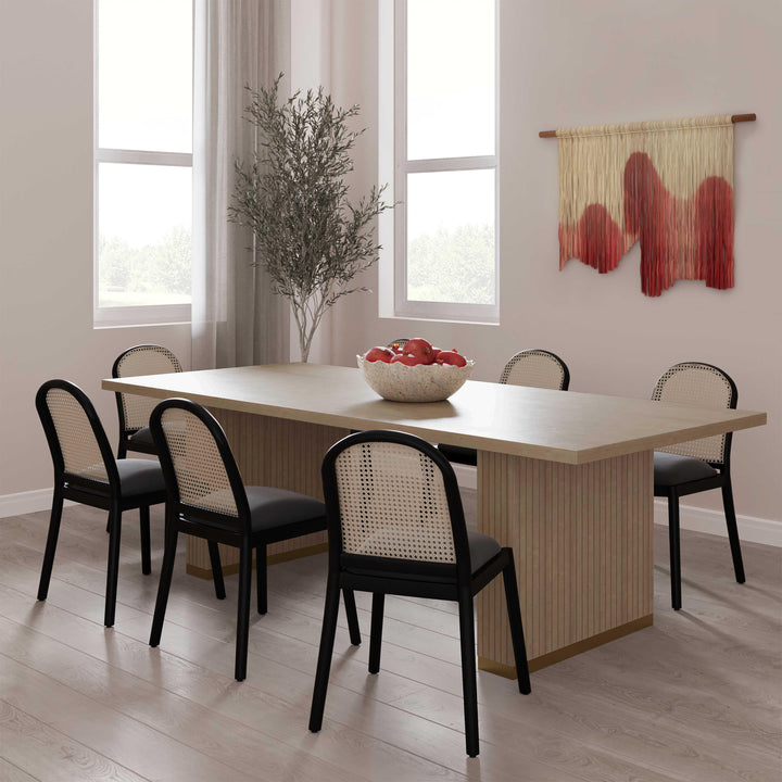 Chelsea Oak Wood Rectangular Dining Table