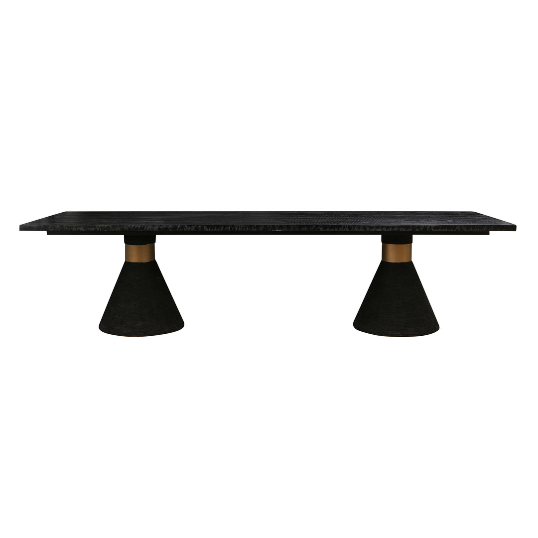 Rishi Black Rope Rectangular Table