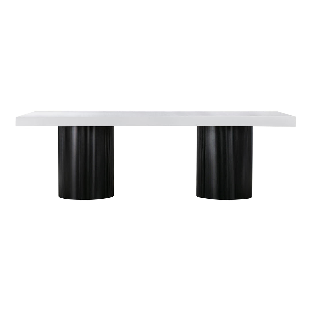 Nova White Lacquer Dining Table