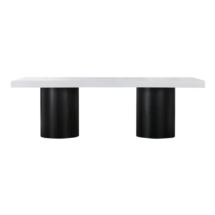 Nova White Lacquer Dining Table