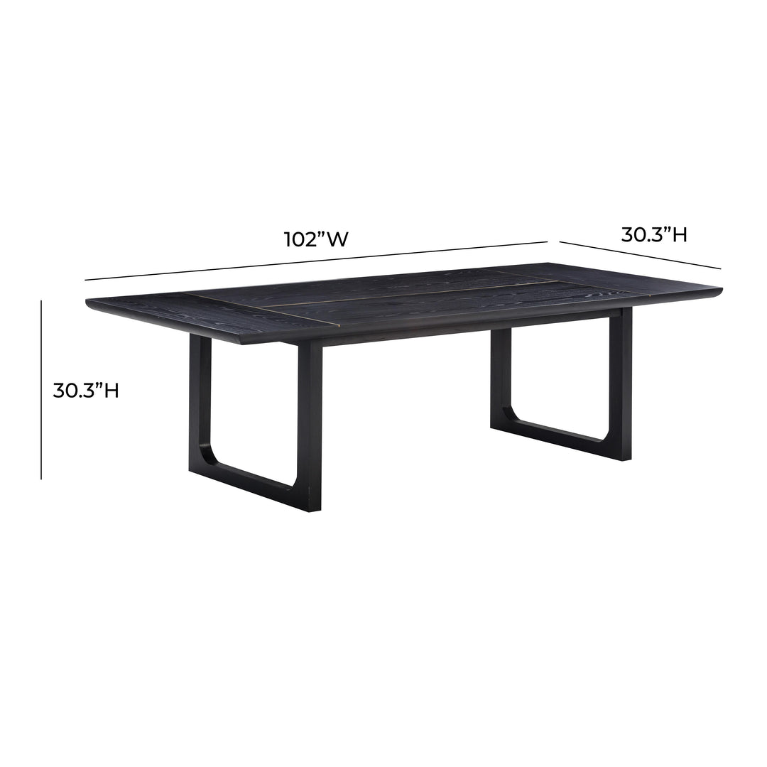 Shiloh Black Ash Rectangular Dining Table