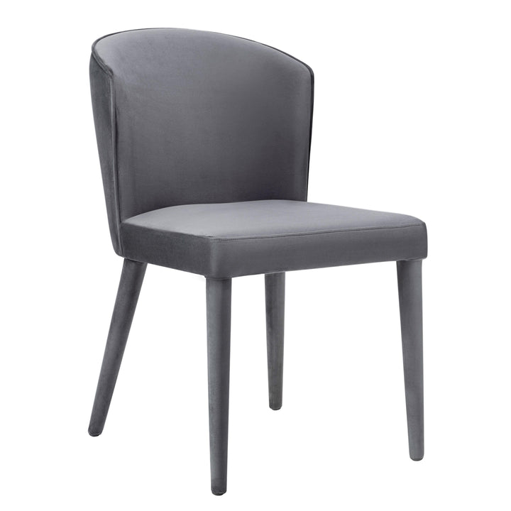 Metropolitan Grey Velvet Chair