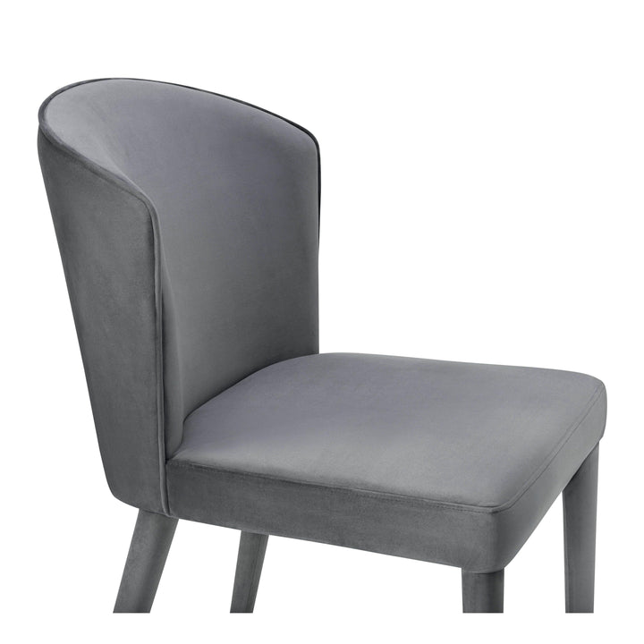 Metropolitan Grey Velvet Chair