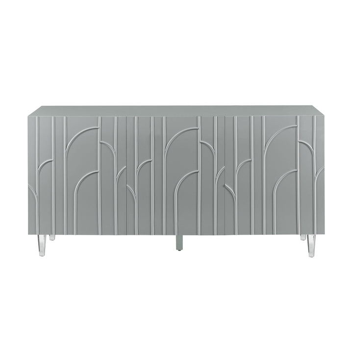 Deco Grey Lacquer Buffet