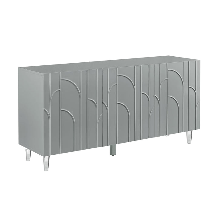 Deco Grey Lacquer Buffet