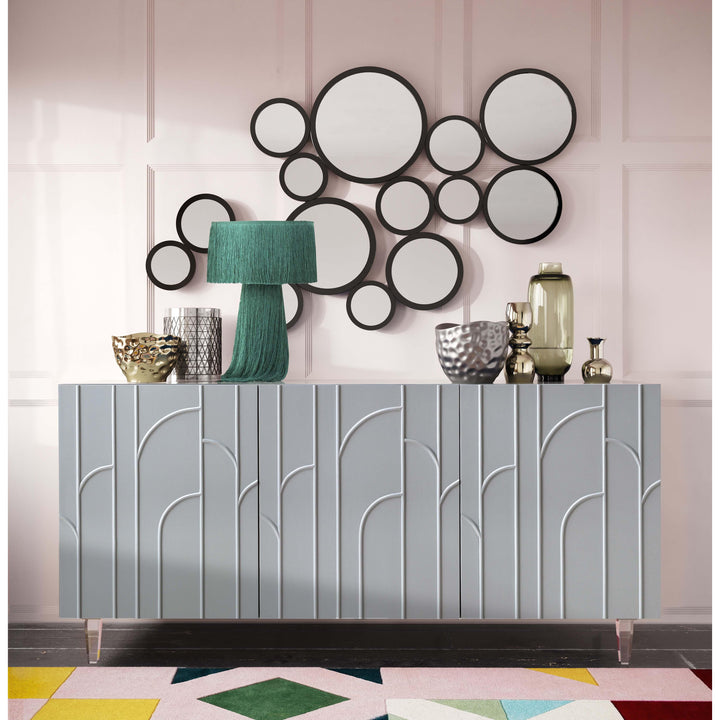 Deco Grey Lacquer Buffet