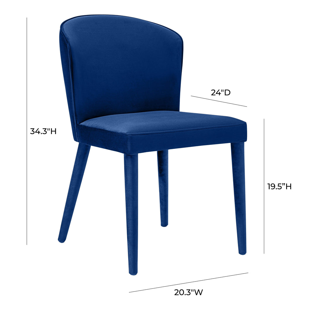 Metropolitan Navy Velvet Chair