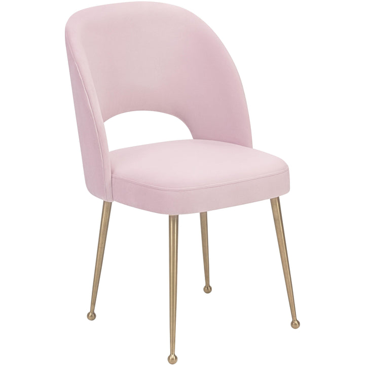 Swell Blush Velvet Chair