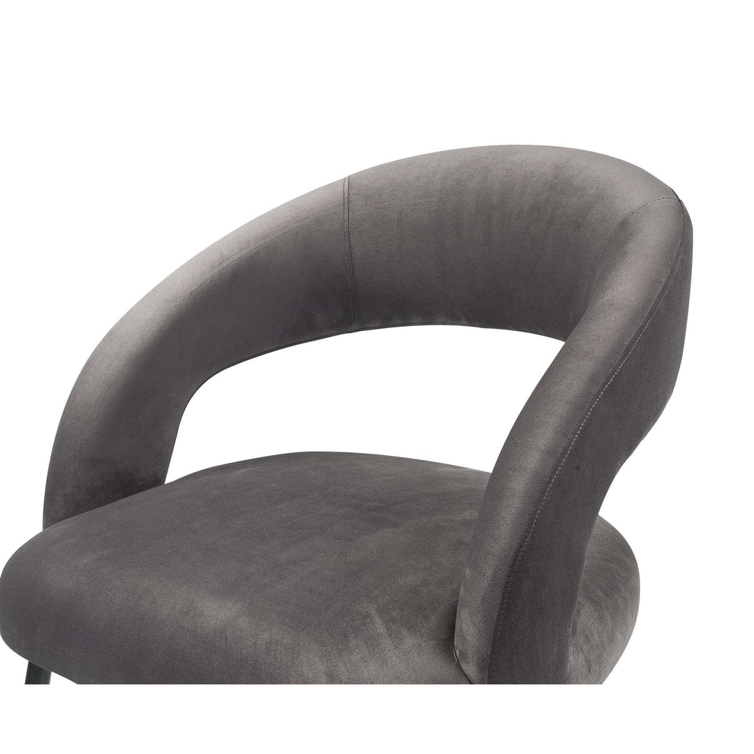 Rocco Grey Velvet Dining Chair