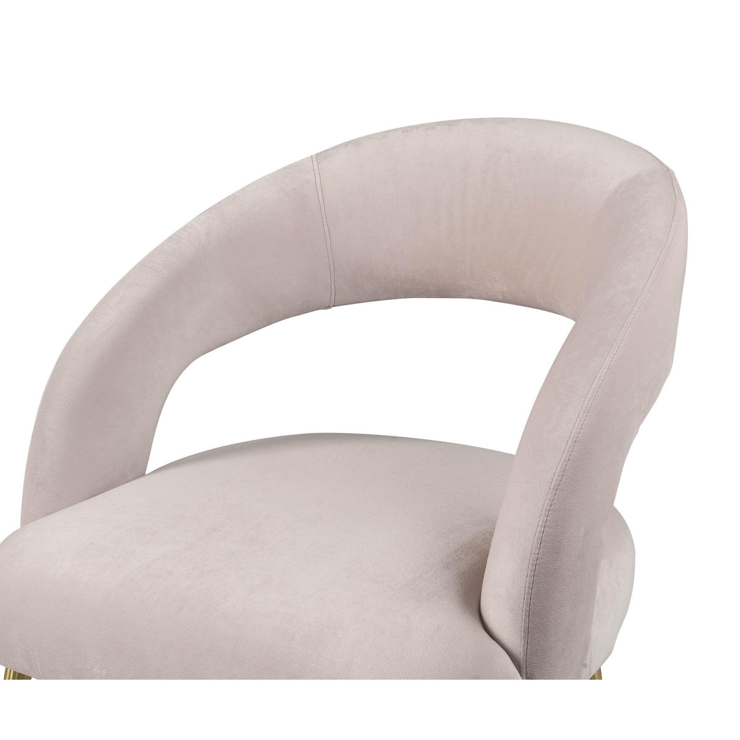 Rocco Blush Velvet Dining Chair