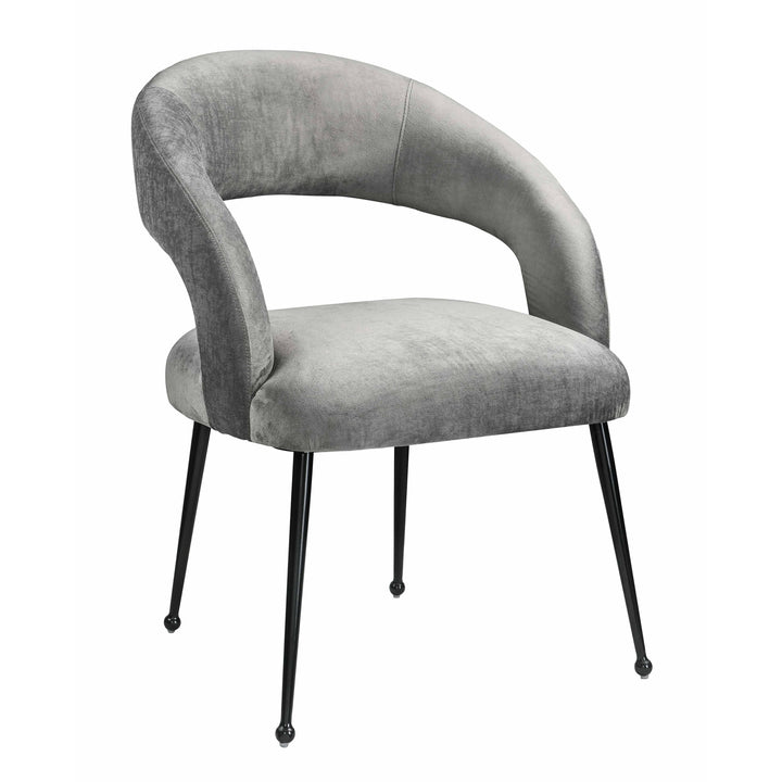 Rocco Slub Grey Dining Chair