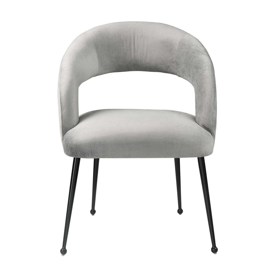 Rocco Slub Grey Dining Chair