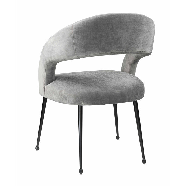 Rocco Slub Grey Dining Chair